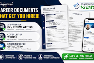 write professional ats friendly CV and resume