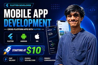create a custom flutter mobile application