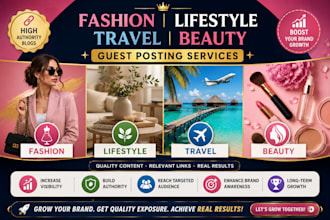 publish fashion  lifestyle guest posts on high DR sites