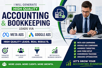 generate high quality accounting and bookkeeping leads via meta and google ads