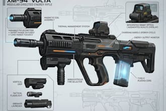 design stunning weapon concept art for games and projects