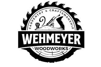 vintage style woodworking logo design for artisan craftsmen