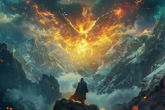 design a premium dark fantasy or gothic romance book cover, romance cover