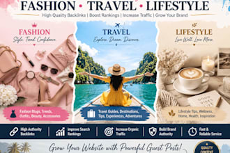 publish high DR guest posts on fashion travel and lifestyle blogs