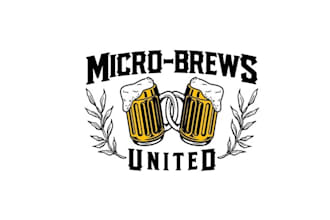 design traveling show discovering microbreweries logo