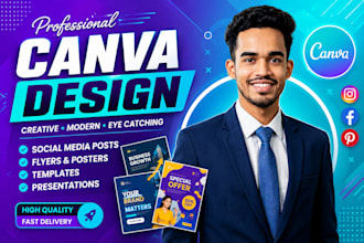 design professional canva poster flyers and templates