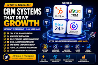 setup hubspot crm zoho bitrix24 hubspot workflow automation housecall pro jobber