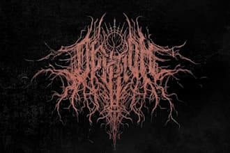 design a brutal slam death metal logo for your band
