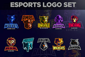 bold esports logo design for competitive gaming teams