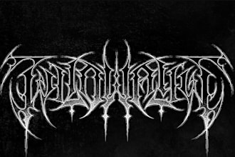 design an epic symphonic black metal band logo