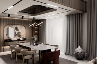 do 3d realistic interior designing for your room