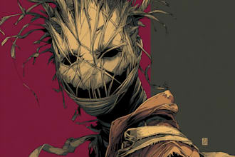 draw horror and gothic line art illustrations