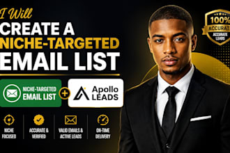 create a niche targeted email list and lead generation