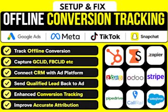 setup offline conversion tracking via stape, zapier, make