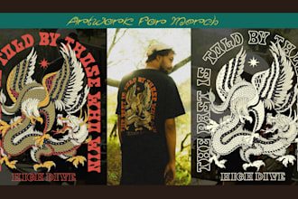 create artwork for brand or club merch