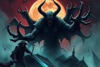 draw horror and dark fantasy illustrations