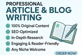 write articles and blogs