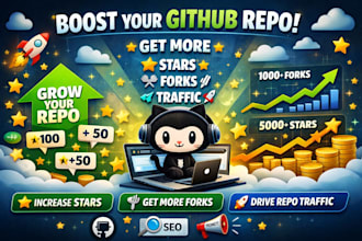 promote organic github promotion to gain stars fork repo traffic