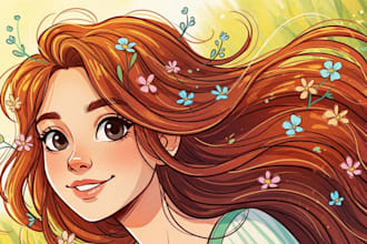draw illustration style portrait