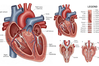 draw detailed medical illustrations