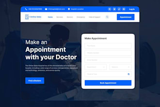 build a modern responsive doctor appointment website