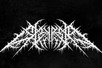 design an orthodox black metal band logo
