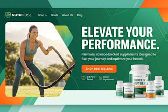 design redesign wix nutrition supplement website womens wellness website