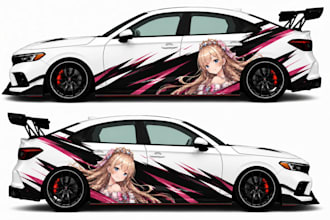 design custom racing car liveries and sports car wraps