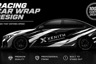 design custom racing car wraps and motorsport liveries