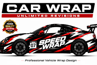 design custom racing car livery and race car wrap