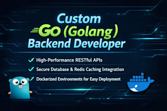 build secure go golang backend API and dockerize your application