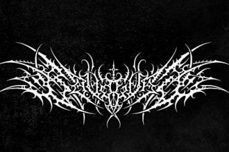 design a custom atmospheric black metal band logo