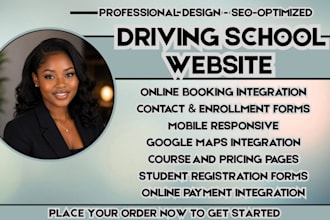 driving school website driving training website driving instructor site redesign