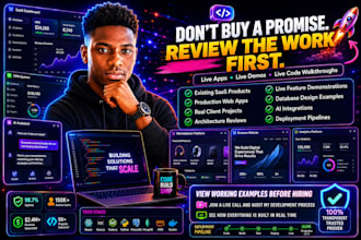 build your app and show it working first