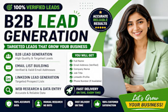 provide high quality lead generation and verified email list