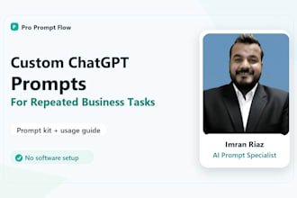 create custom chatgpt prompts and ai prompt systems for business