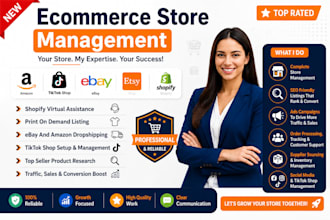 be your ecommerce virtual assistant and store manager