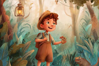 do children story book illustration children story book