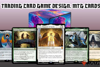design trading card game, mtg card deck, edh commander deck, fantasy card