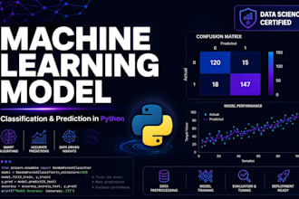build a machine learning model for classification and prediction in python