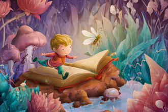 make children story book illustration children story book