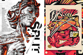 create original screen print artwork for your streetwear brand