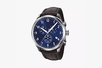 create and design detailed 3d model and rendering of watches