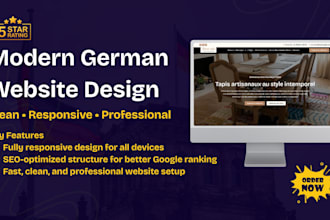 design a modern SEO optimized german wordpress business website