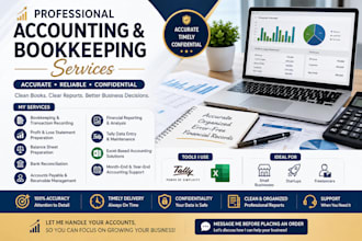 do bookkeeping, accounting, and bank reconciliation