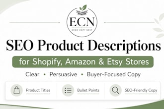 write SEO product descriptions for your online store