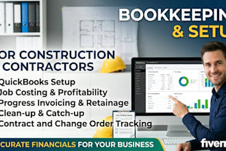 setup, clean up, and manage construction accounting in qb online