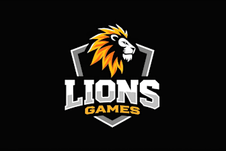 design super lion head mascot logo with unlimited revision