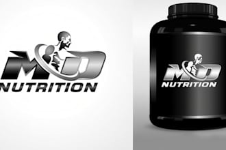 create high quality nutrition, health fitness logo design