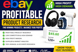 do ebay product research and ebay dropshipping and ebay sco listing